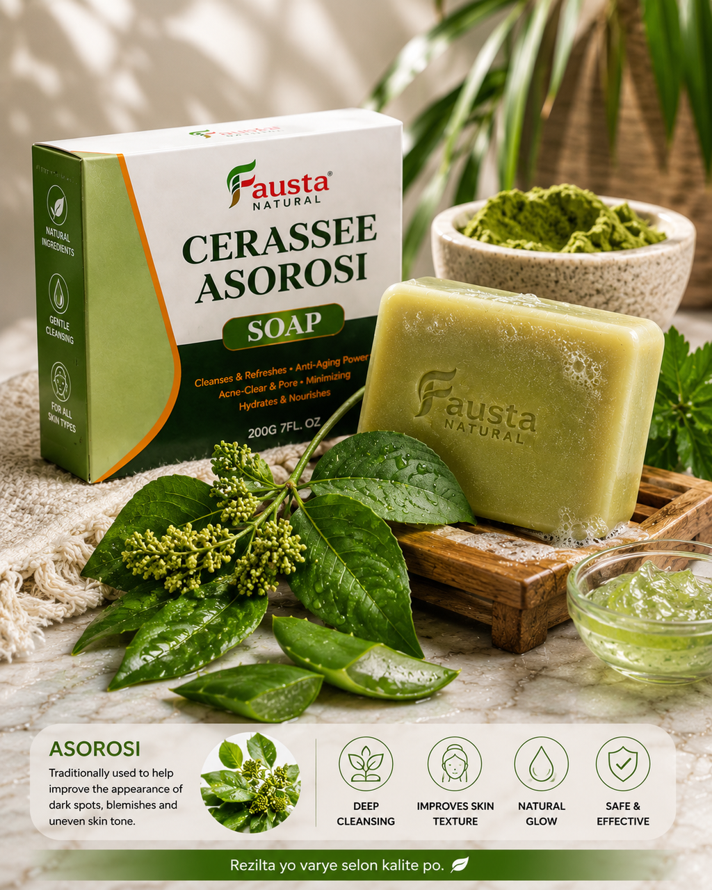 Fausta Naturel  Cerassee Asorosi Soap-200G
