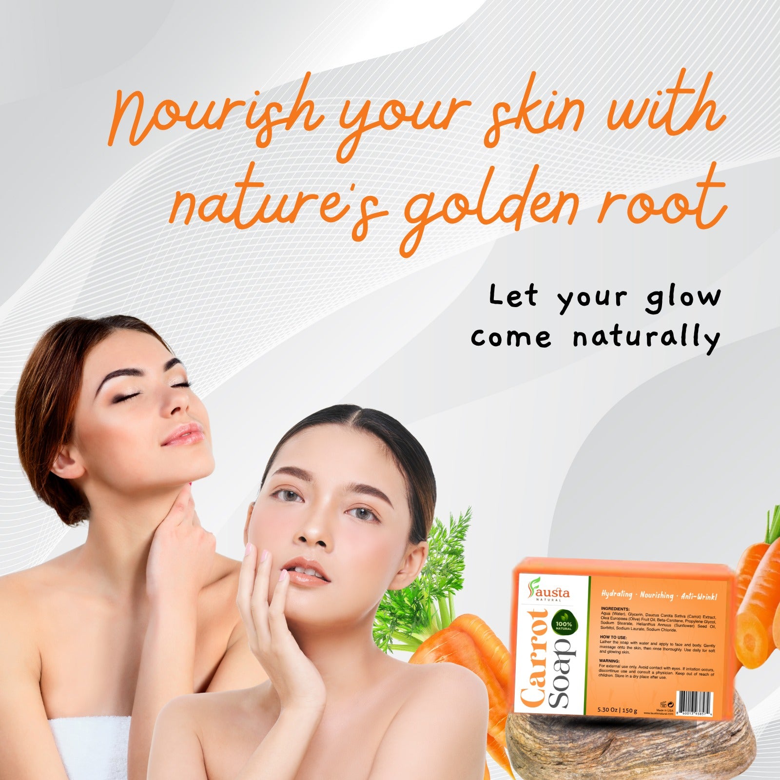 Fausta Natural™ Carrot Soap